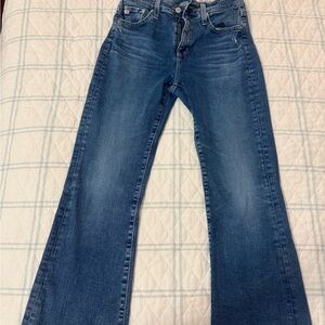 AG Adriano Goldschmied Dark Indigo Flare Jeans
